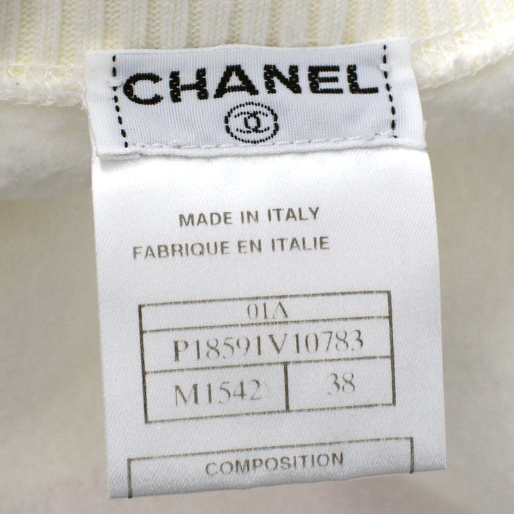 CHANEL 2001 Fall Mademoiselle print sweatshirt #38