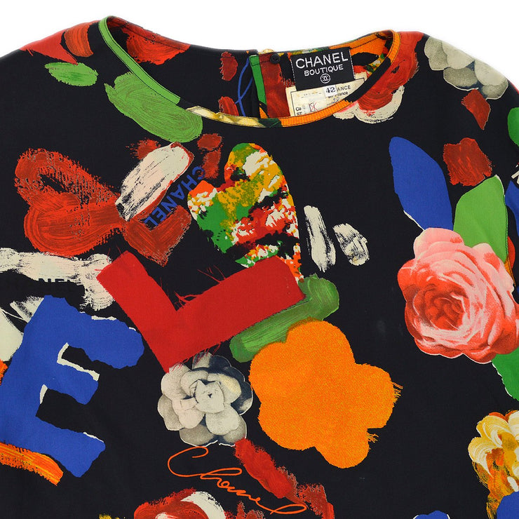 Chanel Spring 1992 floral-print silk top #42