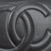 Chanel 1991-1994 Black Lambskin Maxi Straight CC Flap