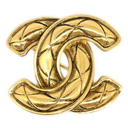 Chanel Quilted CC Brooch Small 1153