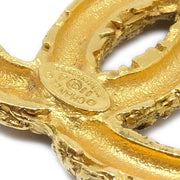 CHANEL 1993 CC Logos Fringe Brooch Gold 93A
