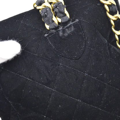 CHANEL * 1990s Black Velvet DUMA Backpack Large