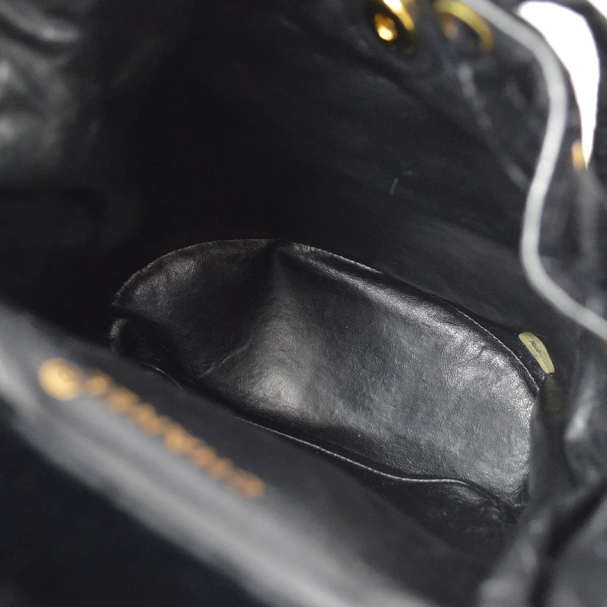 CHANEL * 1990s Black Velvet DUMA Backpack Large