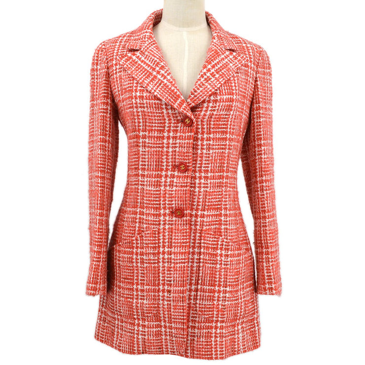 CHANEL 1997 checked tweed blazer #36