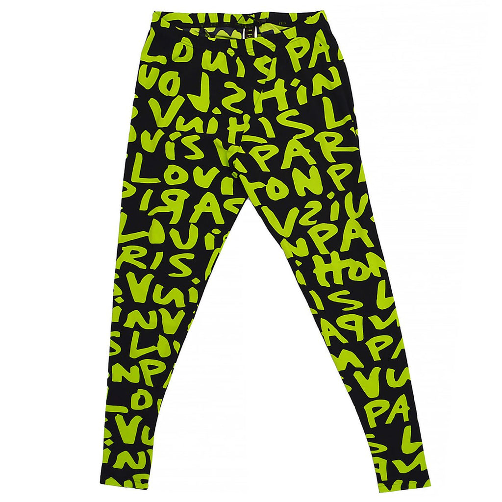 Buy LOUIS VUITTON Vintage Monogram Logo Leggings Pants 36 Nylon Online in  India 