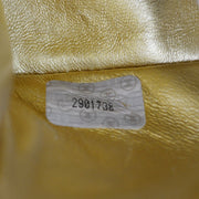 CHANEL 1994 Gold Lambskin Top Handle Bag Micro