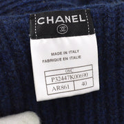 Chanel 2008徽标贴片针织连衣裙＃40