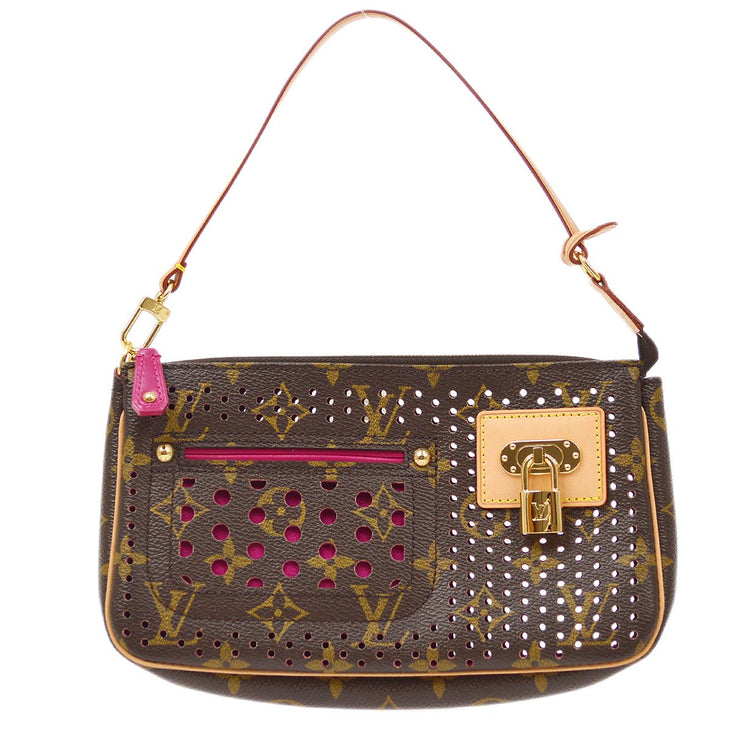 Louis+Vuitton+Pochette+Accessoires+Monogram+Shoulder+Bag+Mini+Brown+Canvas for  sale online