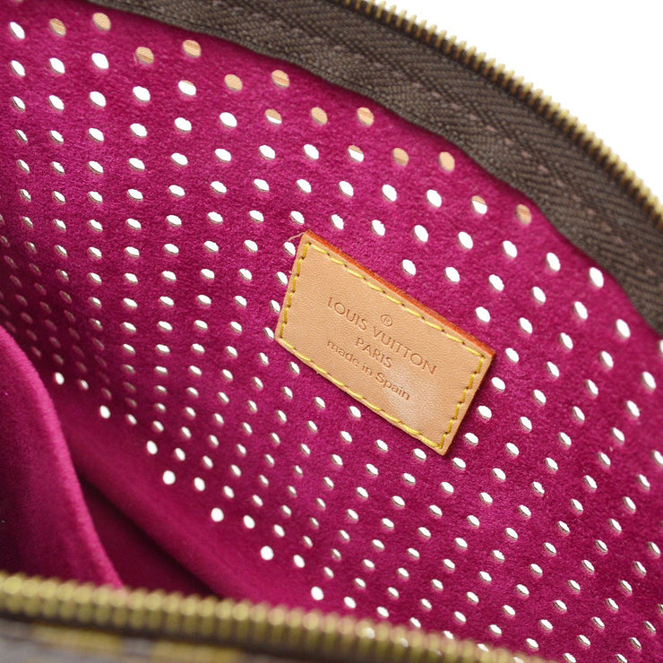 RARE Louis Vuitton 2006 Perforated Monogram Pochette Accessoires
