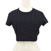 Chanel 1997 Spring CC logo-embroidered cropped T-shirt
