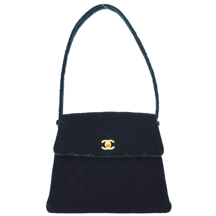 Chanel 1997-1999 Green Velvet Handbag – AMORE Vintage Tokyo