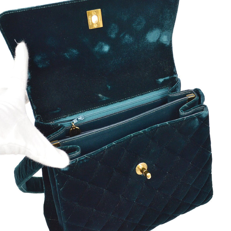 CHANEL 1997-1999 Green Velvet Flap Shoulder Bag – AMORE Vintage Tokyo