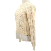 CHANEL 1996 fisherman's-knit round-neck sweater #40