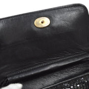 Chanel 1986-1989 Black Sequins Pochette