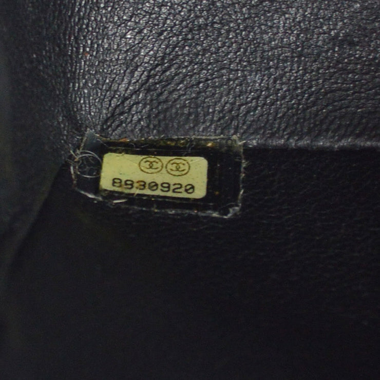 CHANEL Classic Flap Mini Square Chain Shoulder Bag Black Caviar Leather  Rare