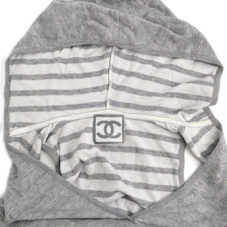 CHANEL 2009 Spring Sports Line striped sleeveless hoodie #34