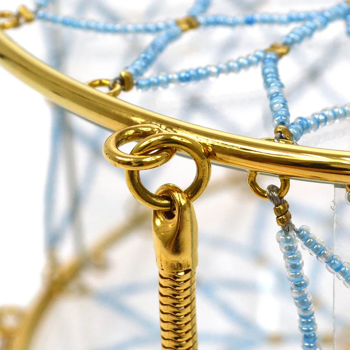 Chanel 1990年代Minaudiere DreamCatcher串珠透明圆形圆圈袋