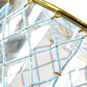 シャネル1990年代のミノーディエールドリームキャッチャービーズゴールド透明な丸い円バッグ