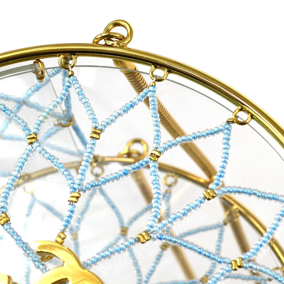 Chanel 1990年代Minaudiere DreamCatcher串珠透明圆形圆圈袋