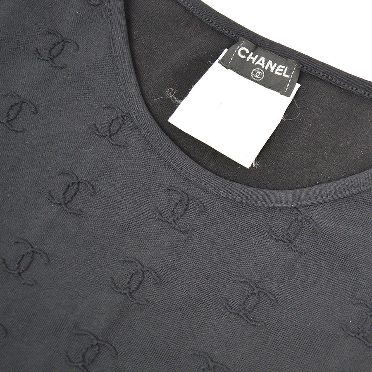 Chanel Spring 1997 CC logo-embroidered cropped T-shirt #40