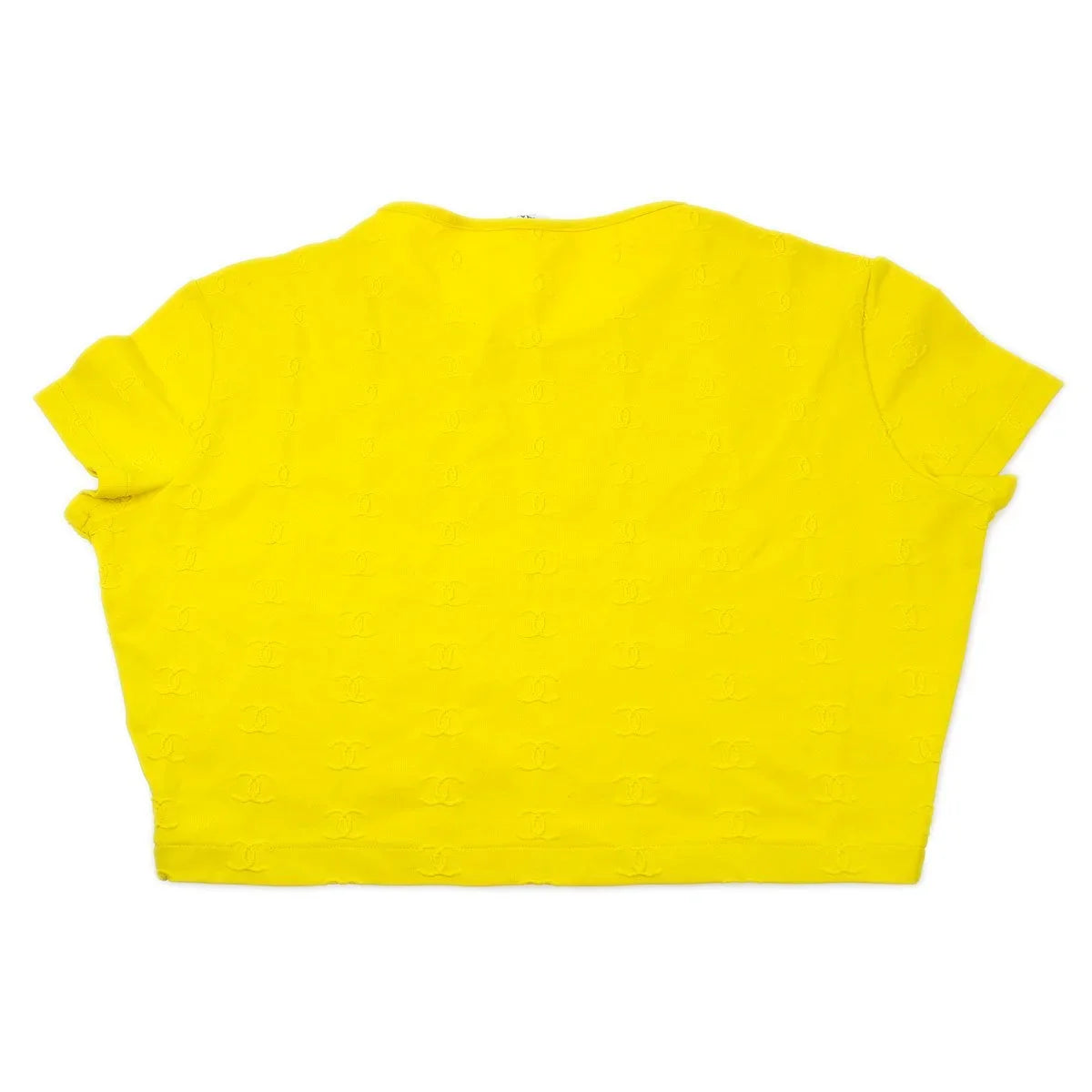 CHANEL 1997 Yellow Cropped Top