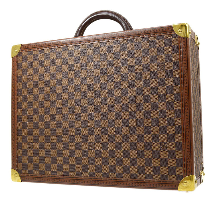 Louis Vuitton Brown Damier Ebene Canvas Vintage Cotteville 45 Suitcase Louis  Vuitton