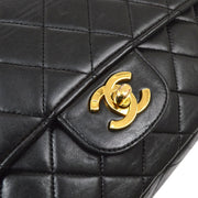 CHANEL 1994-1996 Classic Flap Handbag Black Lambskin