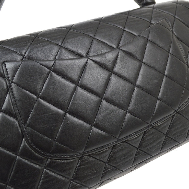 CHANEL 1994-1996 Classic Flap Handbag Black Lambskin