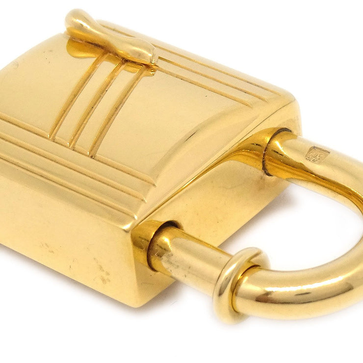 HERMES Cadena Lock and Key Set Gold 78438