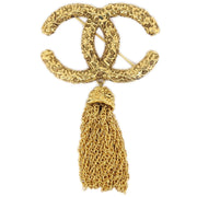 Chanel 1993 Florentine Filigree Tassel Brooch Large