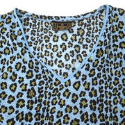 FENDI 80s leopard print V-neck T-shirt #42