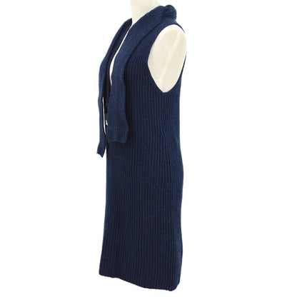 Chanel 2008 logo patch knitted dress #36