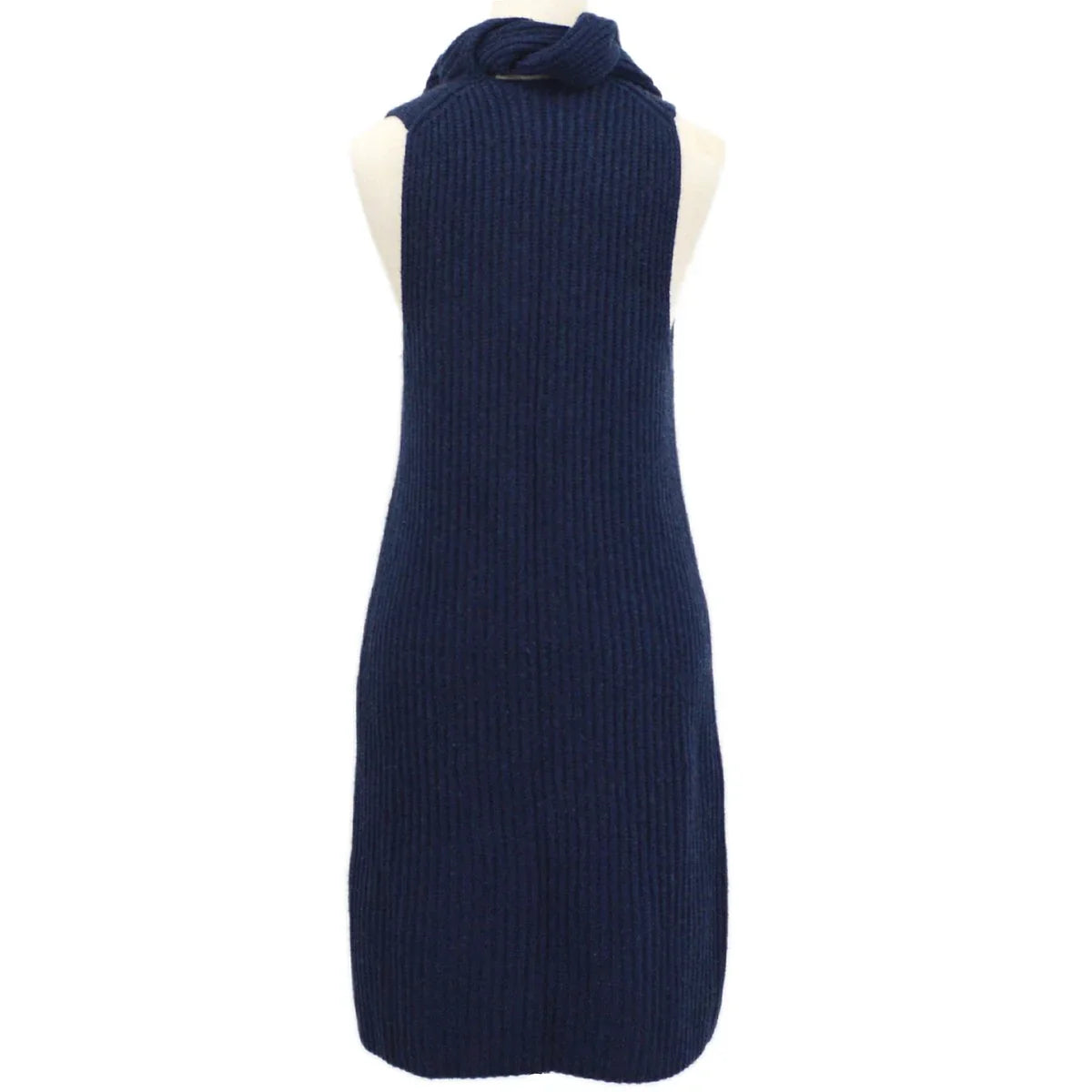 Chanel 2008 logo patch knitted dress #36