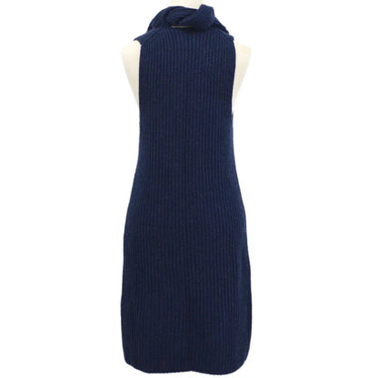 Chanel 2008 logo patch knitted dress #36