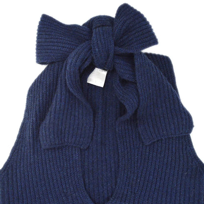Chanel 2008 logo patch knitted dress #36