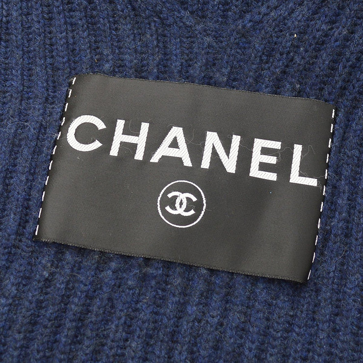 Chanel 2008徽标贴片针织连衣裙＃36