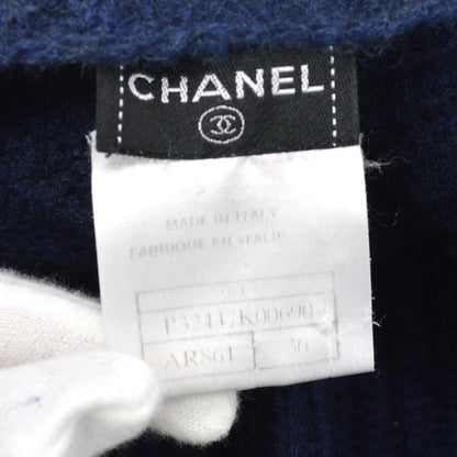 Chanel 2008 logo patch knitted dress #36