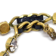 Chanel 1995 Anklet Rhinestone Gold