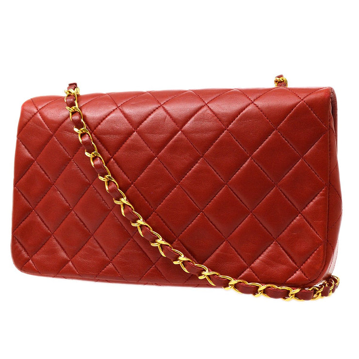 CHANEL 1989-1991 Red Lambskin Turnlock Full Flap Small – AMORE Vintage Tokyo