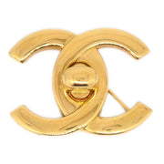 Chanel Twitlock Brouch Gold大96A