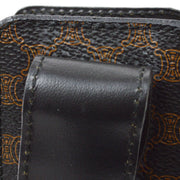 CELINE Macadam Pattern Multi Pouch Bag Black