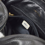CHANEL 1994-1996 Triple CC Camera Bag Mini Black Lambskin