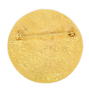 CHANEL Medallion Brooch Gold 94P