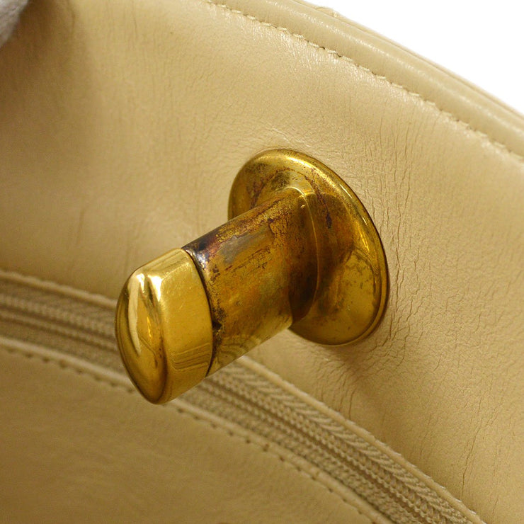 CHANEL Vintage Patent Leather 24k Gold CC Logo Camera Bag Black