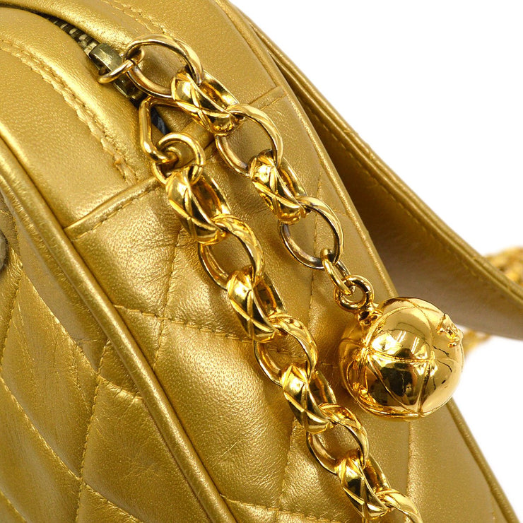 CHANEL 1991-1994 Gold Lambskin Quilted Pocket Camera Bag – AMORE