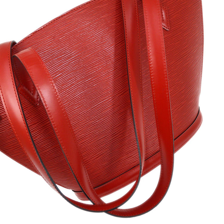 Louis Vuitton Epi Saint-Jacques Shoulder Bag Tote M52267 Castilian Red  Leather Women's LOUIS VUITTON