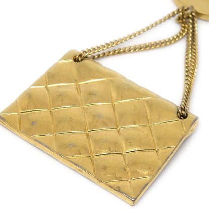CHANEL 1996 Bag Brooch 24k Gold plate