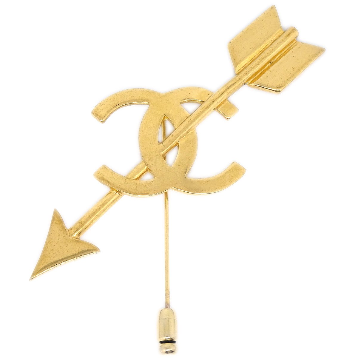 CHANEL 1993 CC Arrow Pin Brooch