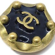 香奈儿1994年黑色和金色CC耳环