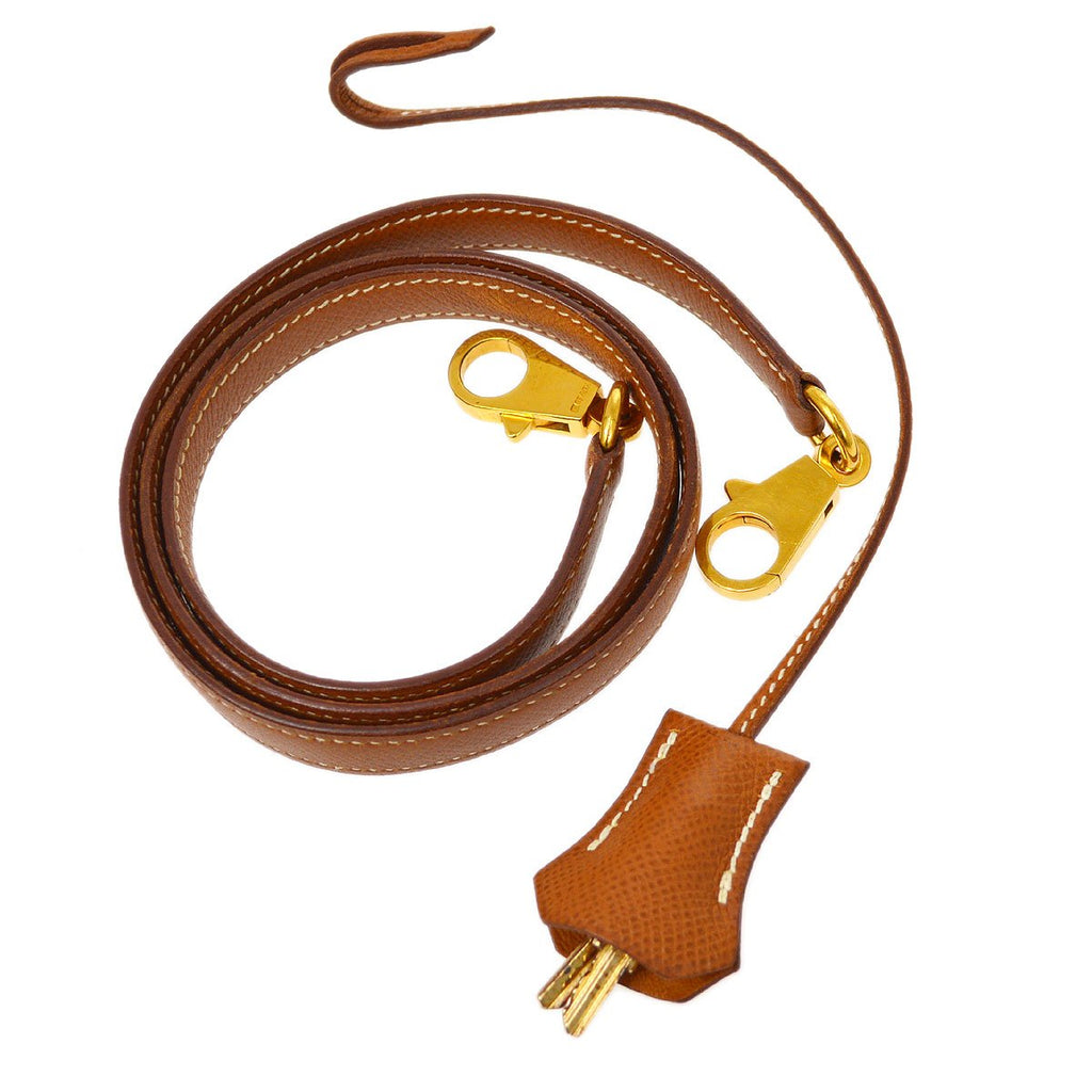 HERMES * Kelly bag strap & padlock set Brown Ostrich – AMORE Vintage Tokyo